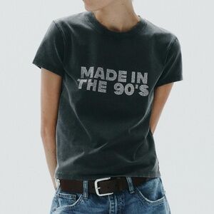 NWT Zara rhinestone 90s tee